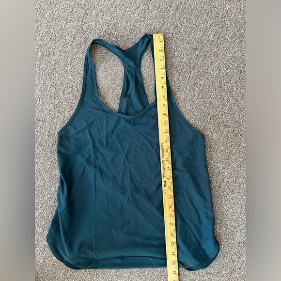 Lululemon Teal Forest Green Racerback Scoop Neck Tank Top Size Medium - Picture 5 of 5